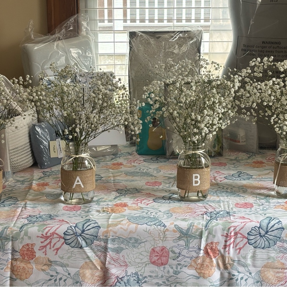 Baby Burlap Mason Jar Sleeves - Picture 3 of 3